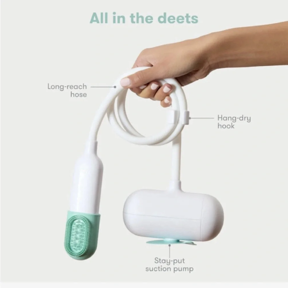 Fridababy White and Green Kids Bath sprayer